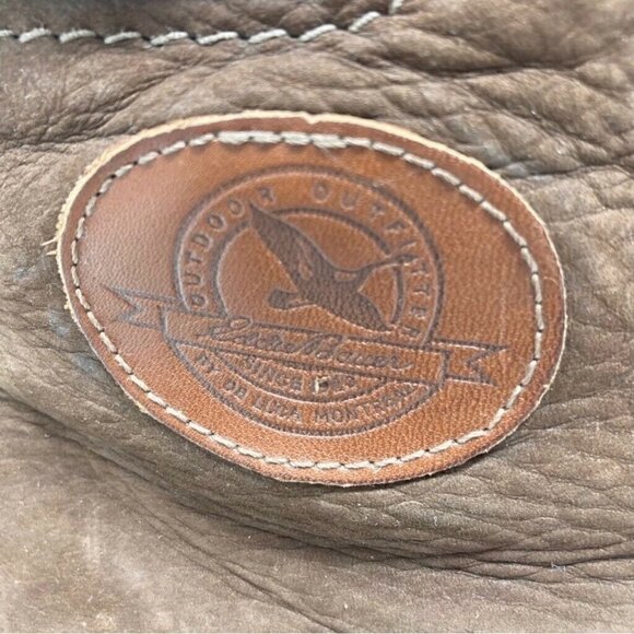 Eddie Bauer Mens Ankle Boots Brown Leather Shearling Lined Buckle Lace Up 10.5 M - Picture 7 of 10